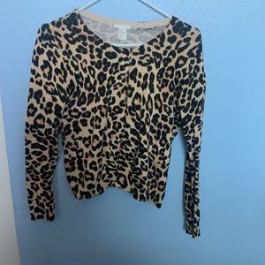 Long sleeve cheetah cardigan